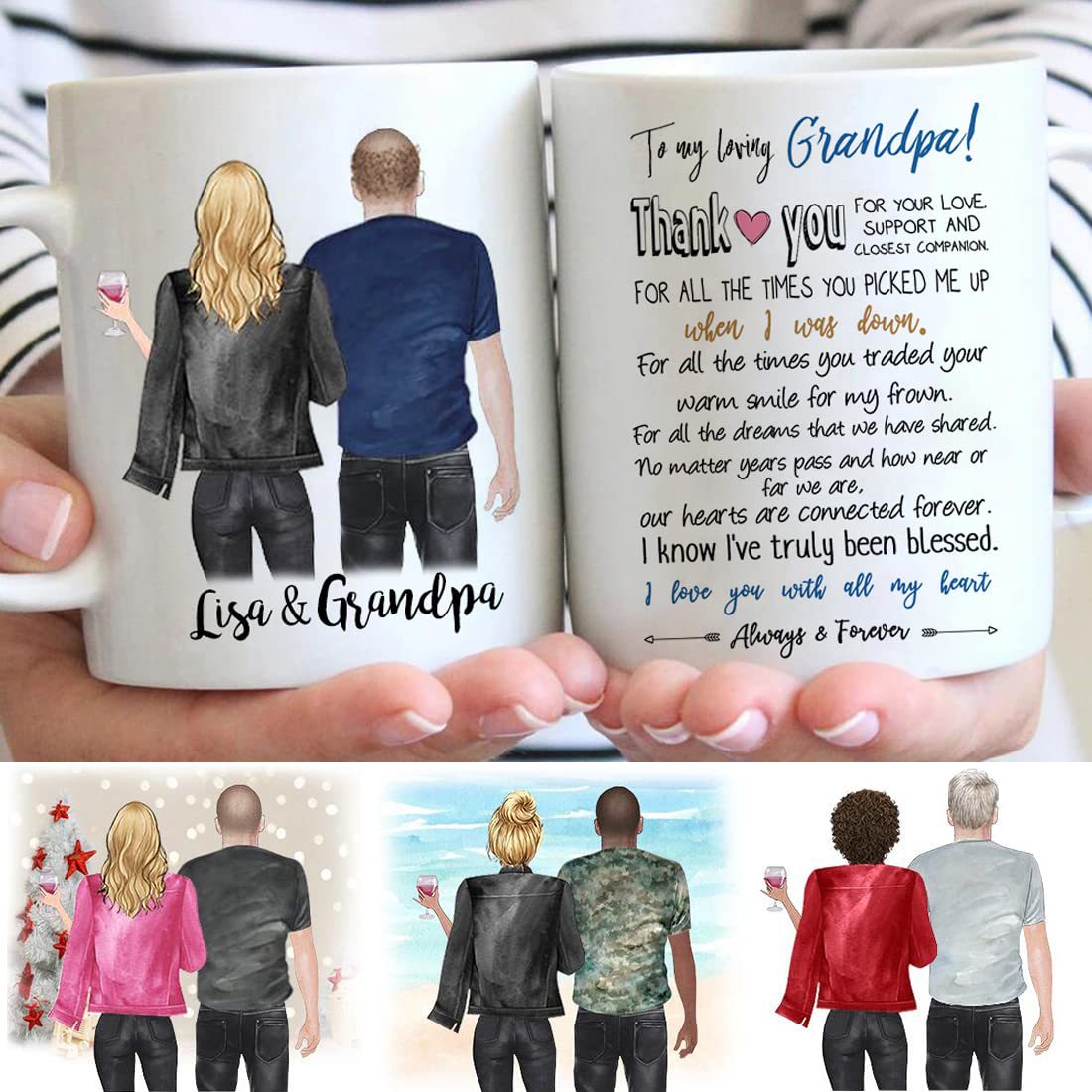 Wholesale Mother's Day Printed Ceramic Cups